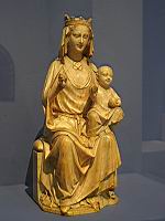 Statue, Vierge a l'Enfant assise (Paris, vers 1250, Ivoire)(3)